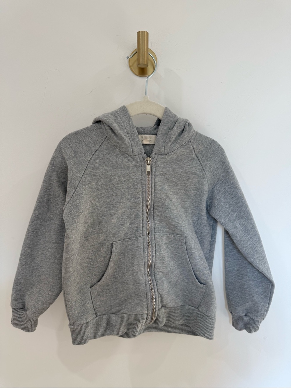 The Simple Folk Gray Zip-Up Hoodie for Kids - Casual Everyday Sweatshirt